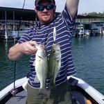 Eric is rubbing in that he caught 2 on one plug! Marine Outboard Specialties enjoys their time after work too!